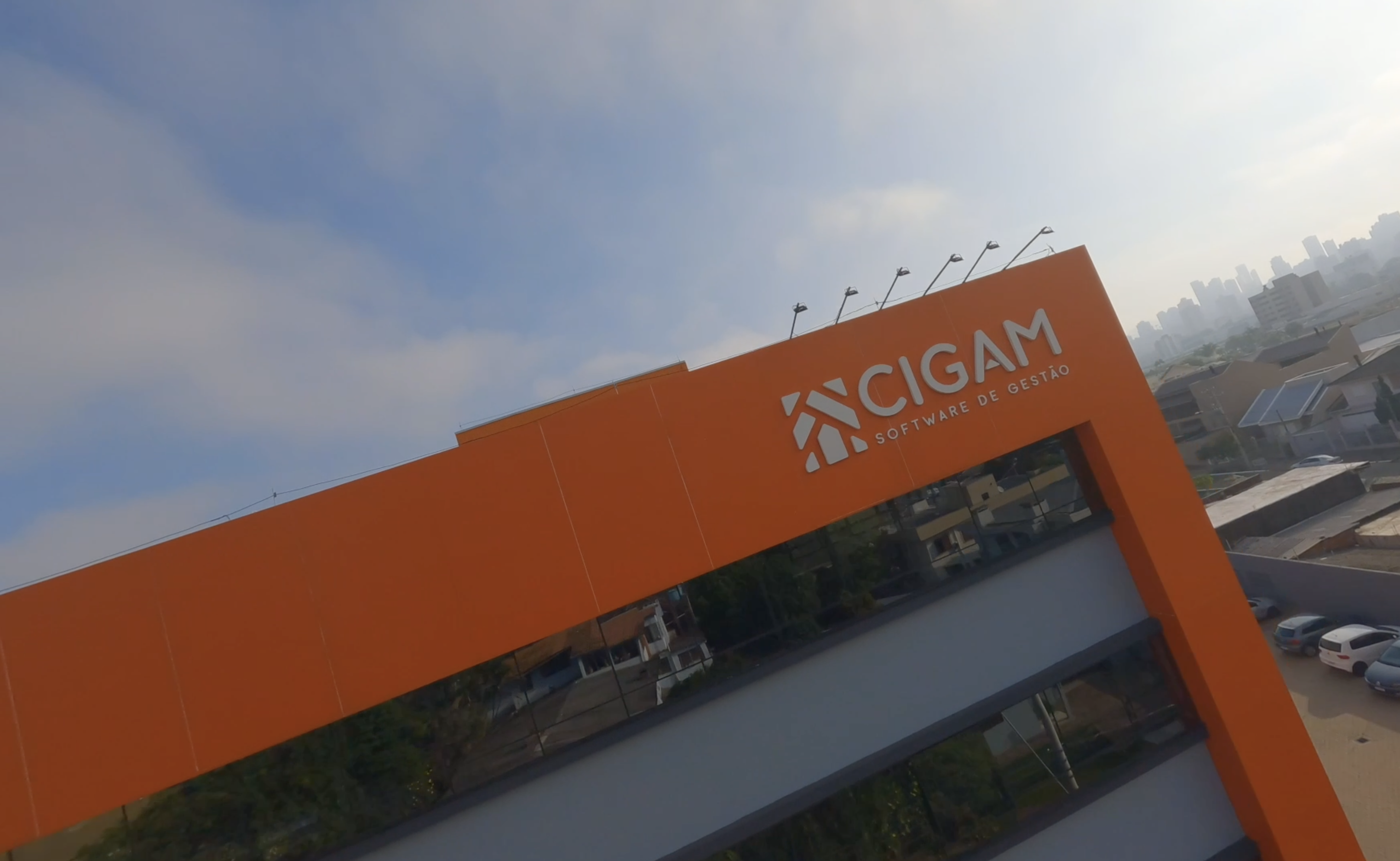 Frame do videocase da Cigam, ERP de Novo Hamburgo